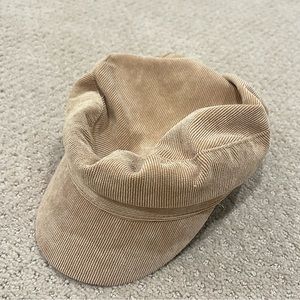 Stylish Tan Corduroy Women's Cap